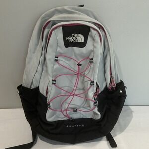 THE NORTH FACE Women's Jester II Backpack Grey Pink Laptop School Gorpcore